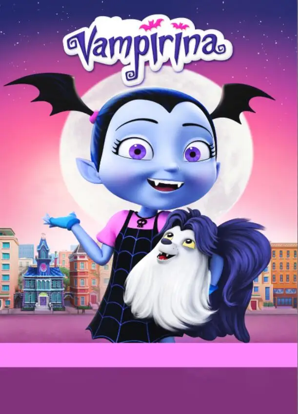 5x7 футов Vampirina Bat Night Moon Skyline Custom Photo Studio Backdrop Vinyl 220cm x 150cm|Фон для фотосъёмки| |