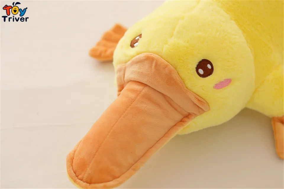 Kawaii Platypus Duckbill желтая утка плюшевая игрушка тройник чучела животных кукла детские