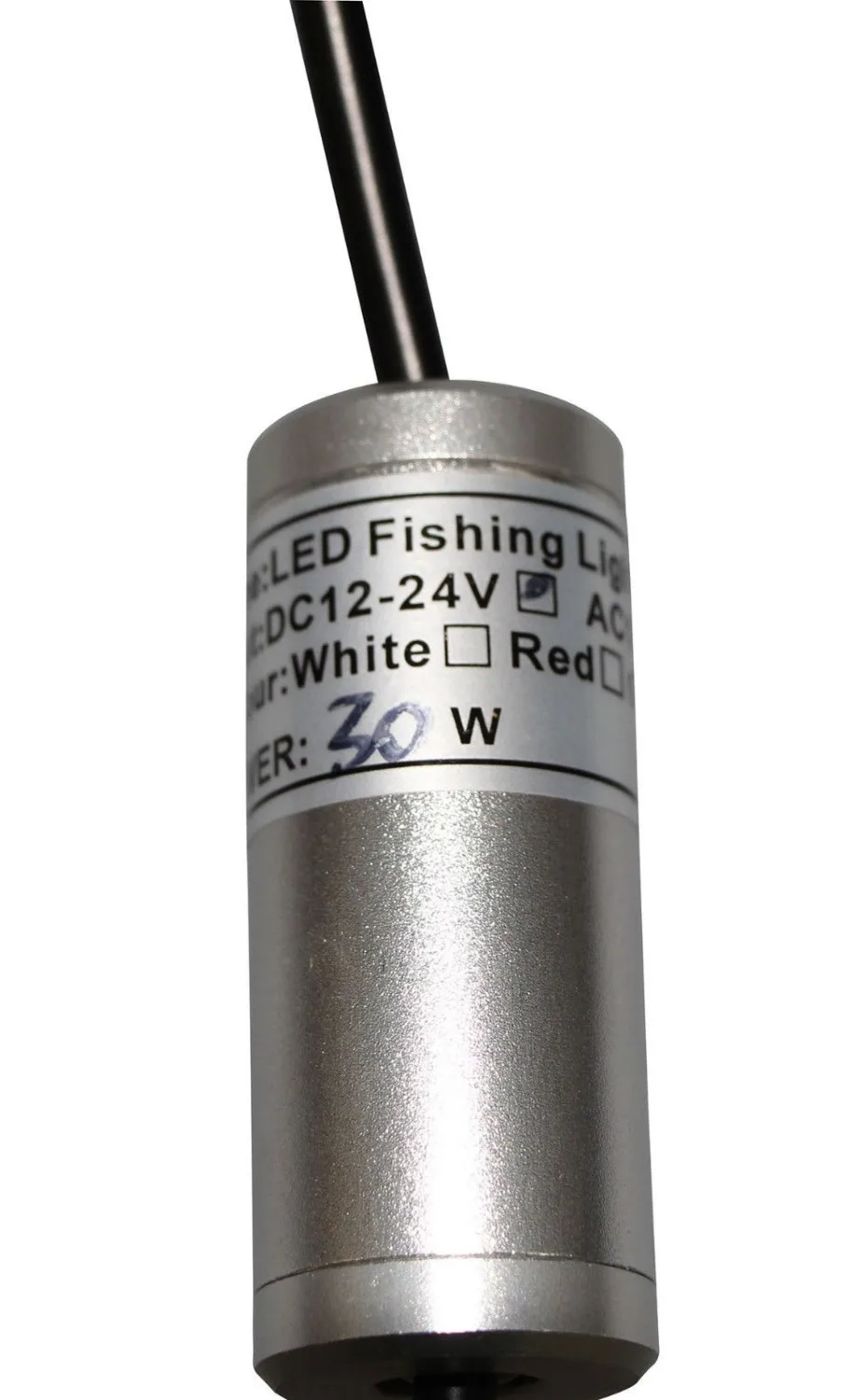 30W 24V Deep Drop Fishing Light Multi Color Underwater Fish Attracting Indicator Lure LED Flash Bait Dropshipping | Лампы и освещение