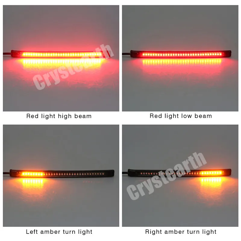 4 шт./компл. Универсальный гибкий 32LED мотоциклетные Высокая Низкая луч света
