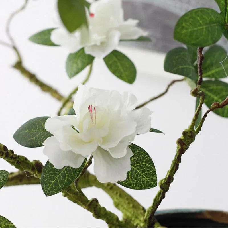 Искусственные цветы ветки искусственные азалеи пенопластовый ротанговый