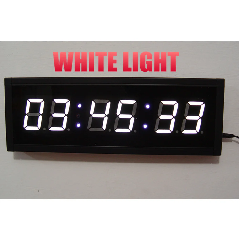 Большой дистанционный 3D светодио дный светодиодный цифровой Nixie настенные часы