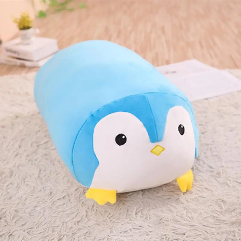B penguin Новинка, мягкая мультяшная подушка в виде животных, милая толстая собака, кошка, Тоторо, пингвин, Свинка лягушка, плюшевая игрушка, плюшевая игрушка, прекрасный подарок на день рождения для детей - Цвет: B penguin