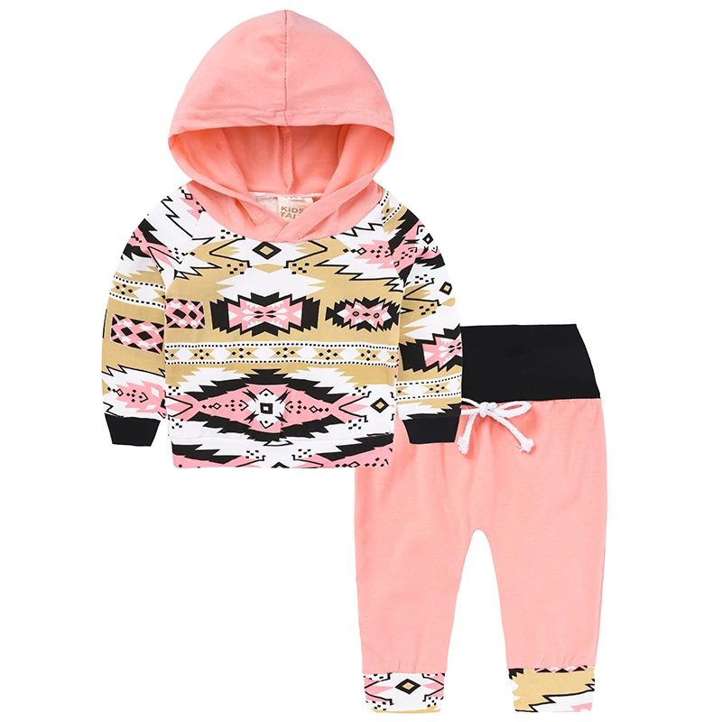 Комплект одежды из 2 предметов для маленьких девочек модная толстовка с