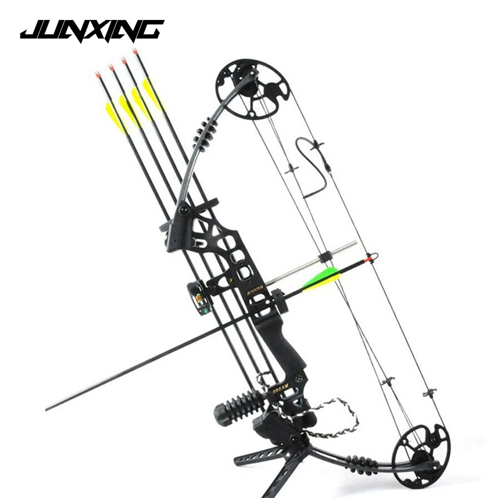 

Dream Aluminum Alloy Compound Bow M120 with 20-70 Lbs Draw Weight Camo/Black Color for Human Archery Shooting Hunting