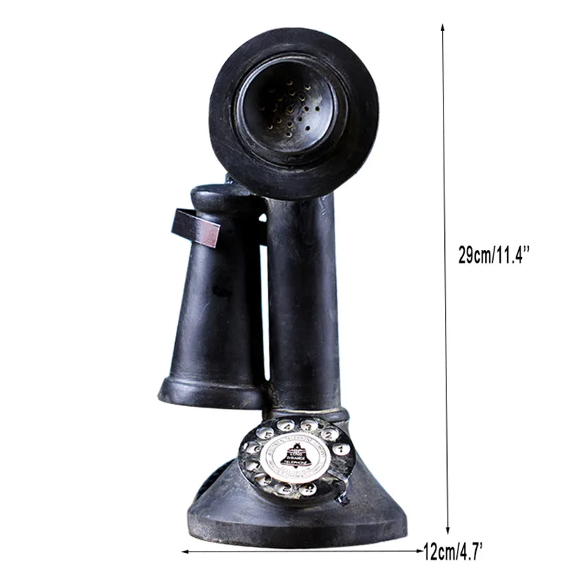 Ретро Телефон украшения дома статуэтки Винтаж телефон фигурки игрушка в подарок
