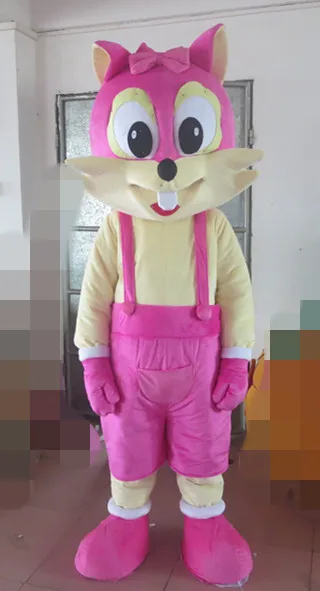 

2019 High quality cartoon costumes pink fox mascot costumes fox costumes character animal costumes Holiday special clothing