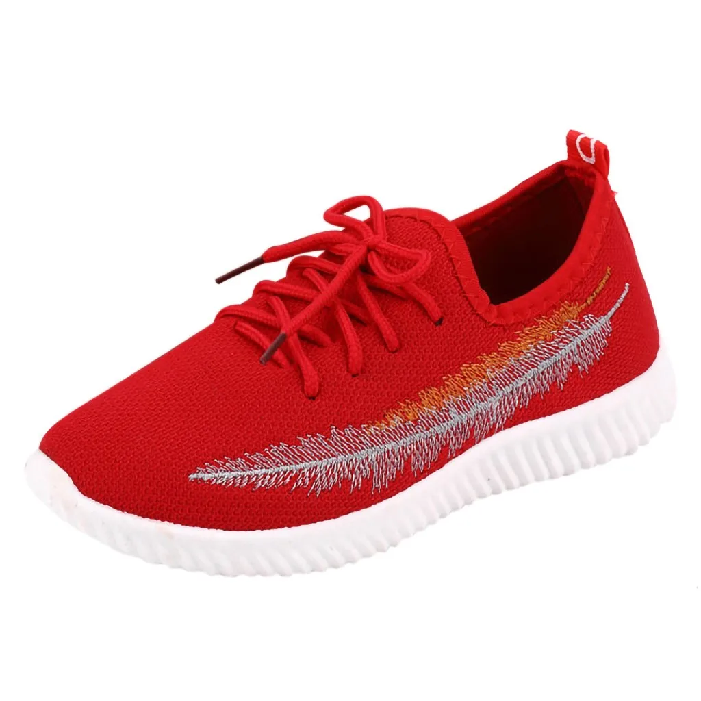 2019 Women's Ladies Casual Shoes Woman Anti-Slip Sport Walking Sneakers Women Lace-up Flats Running Soft Tenis Vulcanize Shoes