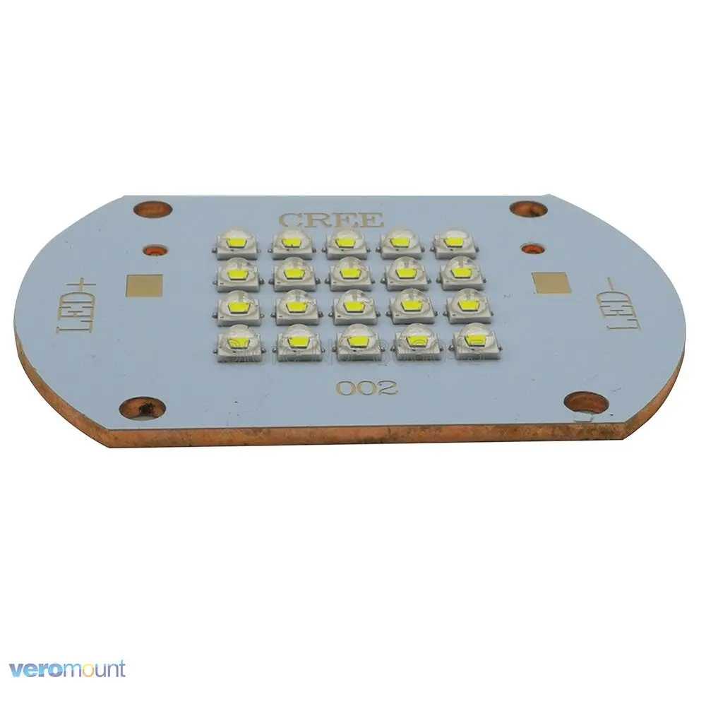 60 Вт Cree XLamp XP E2 XPE2 20 светодиодов холодный белый свет 6000K 6500K Φ мА многокристальный