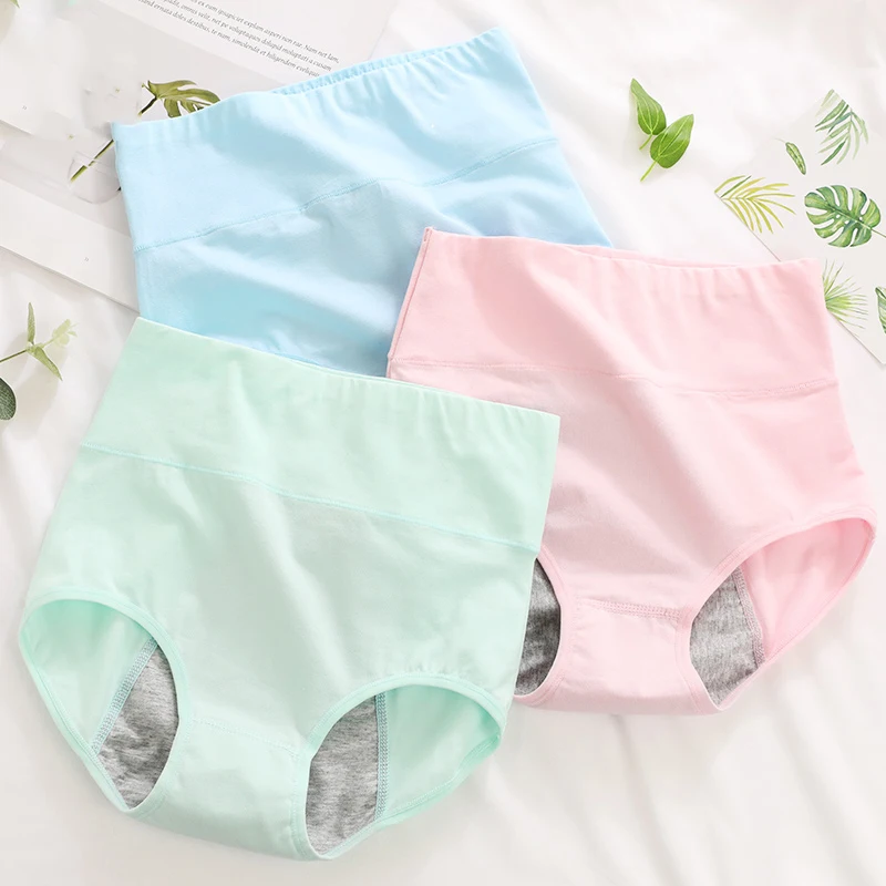 Высокая талия герметичные менструальные трусики женское нижнее белье женские