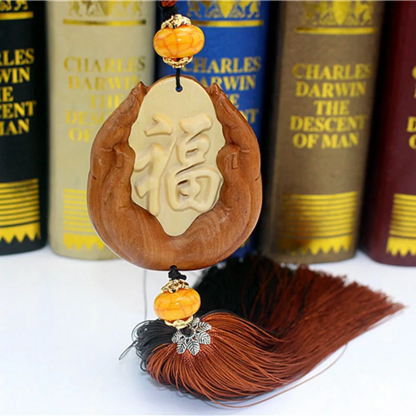 Автомобильная подвеска Будда Huang Yang деревянные Автомобильные украшения Guanyin