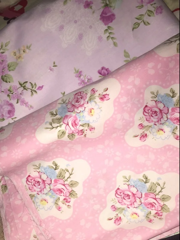 Бесплатная доставка 100% хлопок цветочный принт ткань ABCD для платья цена 1/2 ярда |