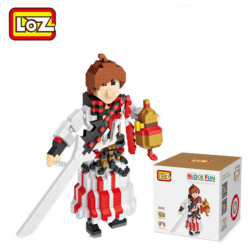 LOZ Древняя китайская леди Конструкторы Игрушечные лошадки Строительный кирпич