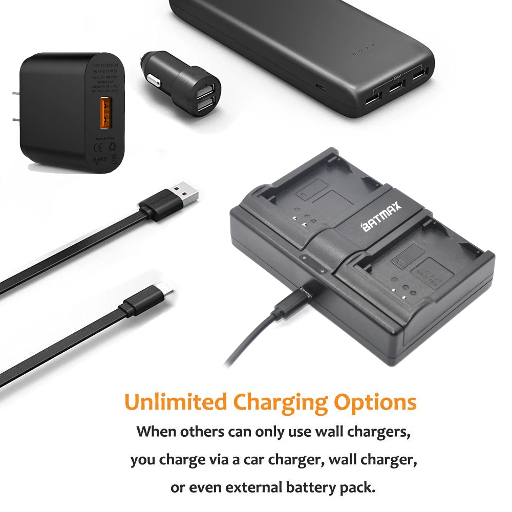 Batmax 1pc LPE12 LP-E12 LP E12 Camera Battery Charger for Canon EOS M M2 M100 100D Kiss X7 Rebel SL1 | Электроника
