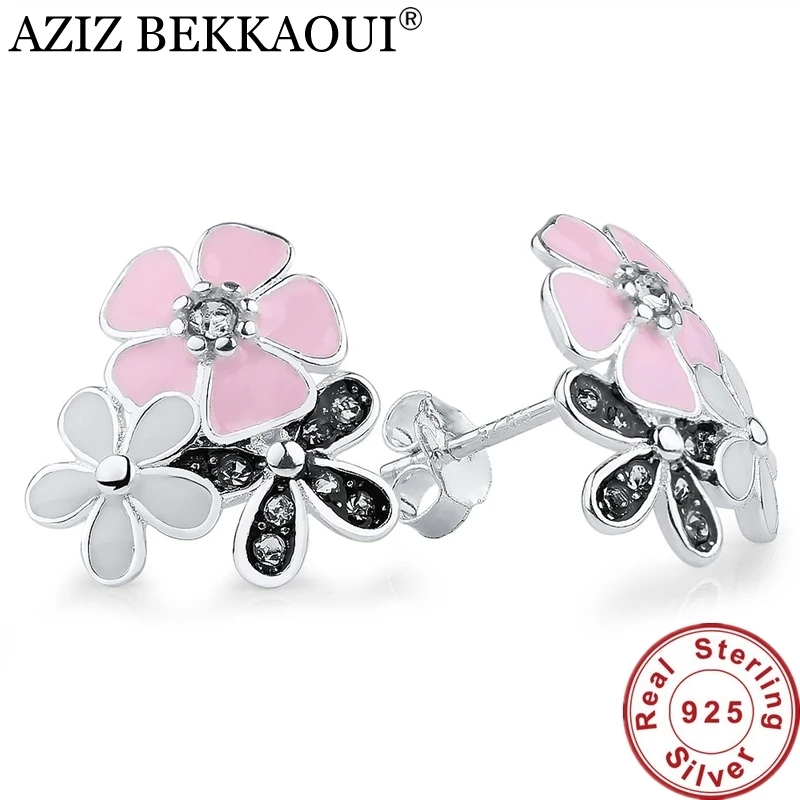 Европейский Оригинал Серебро 925 пробы поэтическая Маргаритка Вишневый цветок