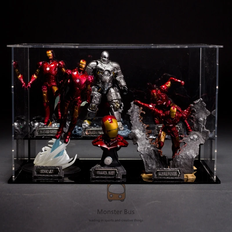 Мстители супер герой Marvel горячие игрушки Железный человек Тони Старк 1/20 масштаб бюст Делюкс набор из 6 с битвой поврежденные MK6/3 ПВХ
