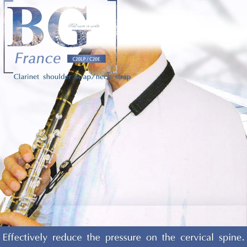 Франция BG кларнет одно плечо ремень/одно ремень C20LP C20E шейный ремень|clarinet strap|strap