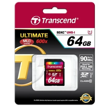 MLC nand 90 М/С 100% Оригинал Transcend 600X16 ГБ 32 64 SDHC SDXC Карты class 10 UHS-1 Памяти sd |