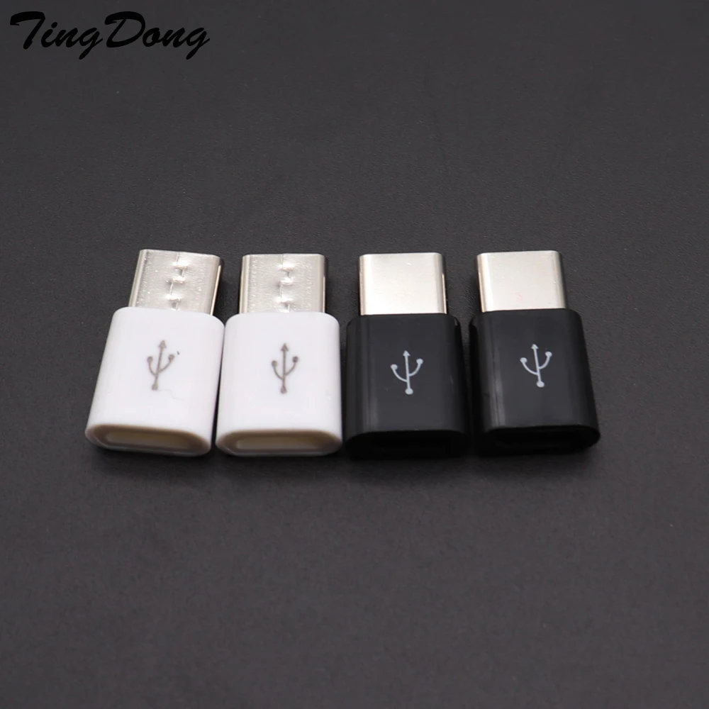 

TingDong USB Type C Adapter For Blackview BV8000/BV9000/Pro 9600 Micro USB Female To Type C Male Converter Type-C Adapter Cable