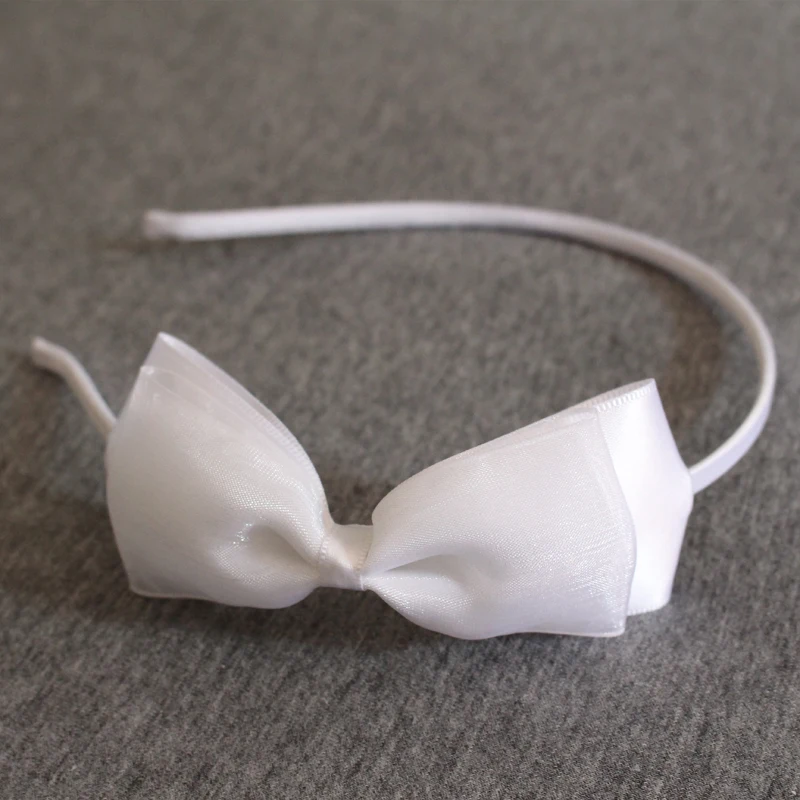 Модные Обувь для девочек Для детей с бантом из ленты Повязка На Голову свадьбы