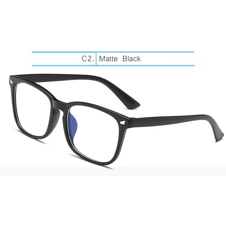 Matte Black-Clear IVSTA, синий светильник, блокирующие очки для компьютера, анти-голубые лучи, игровые очки для геймеров, женщин и мужчин, кошачий глаз, близорукость, прозрачные очки по рецепту - Цвет оправы: Matte Black-Clear