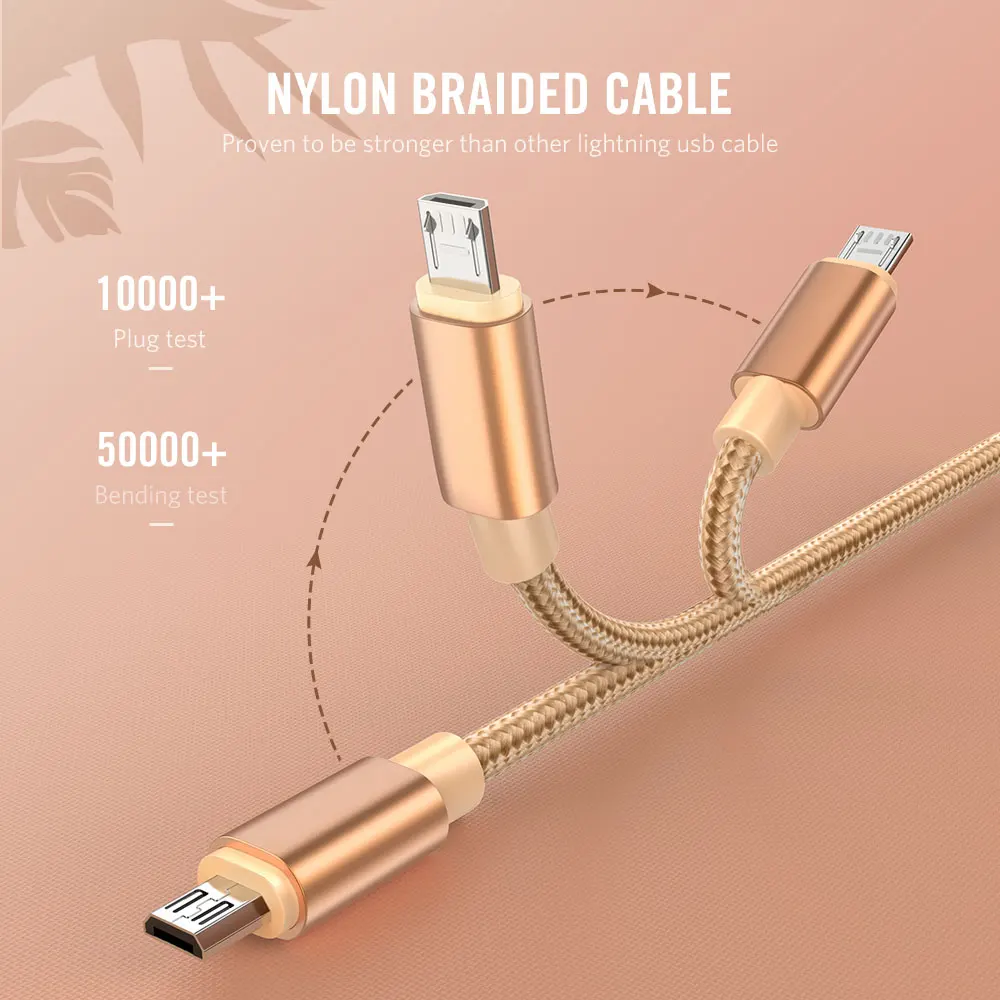 Gourde Micro USB кабель для Xiaomi Redmi Note 5 Pro Кабель зарядного устройства микро-usb для samsung S7 S6 edg Android Phone Micro шнур
