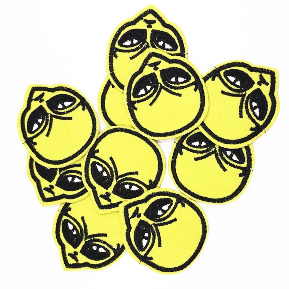 10 шт. пришитые нашивки с вышивкой для одежды железные аппликацией наклейки