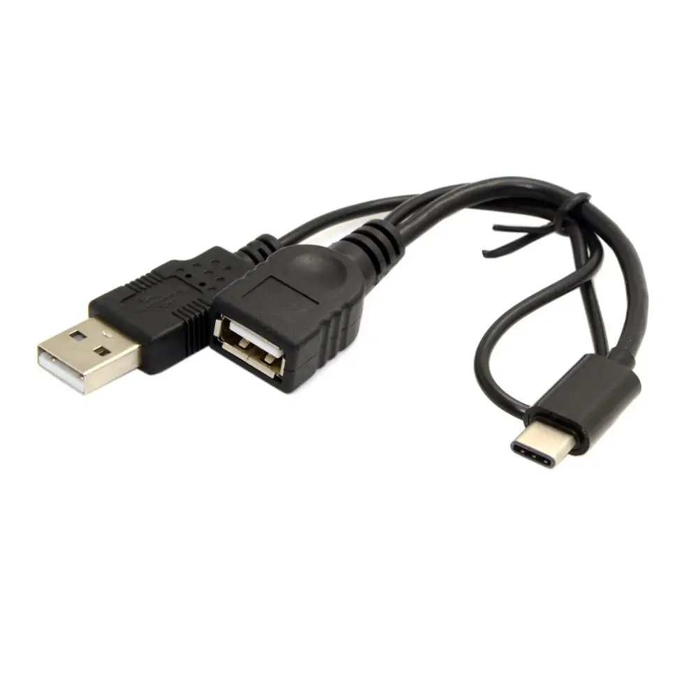 USB C Type 3 1 к 2 0 Женский OTG кабель для передачи данных с питанием сотового телефона