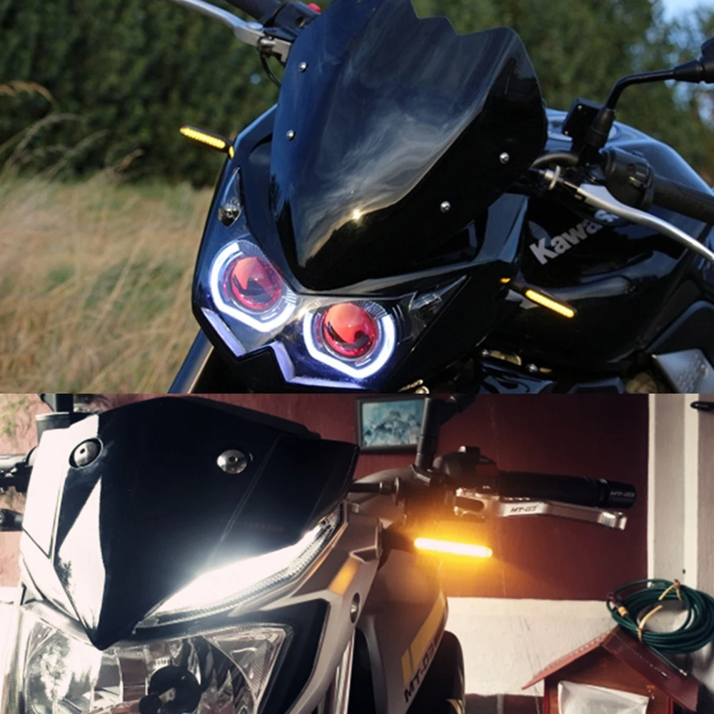 Мотоцикл поворотов Светодиодный индикатор для Suzuki Hayabusa Honda Yamaha Kawasaki Bmw Bajaj Бенелли