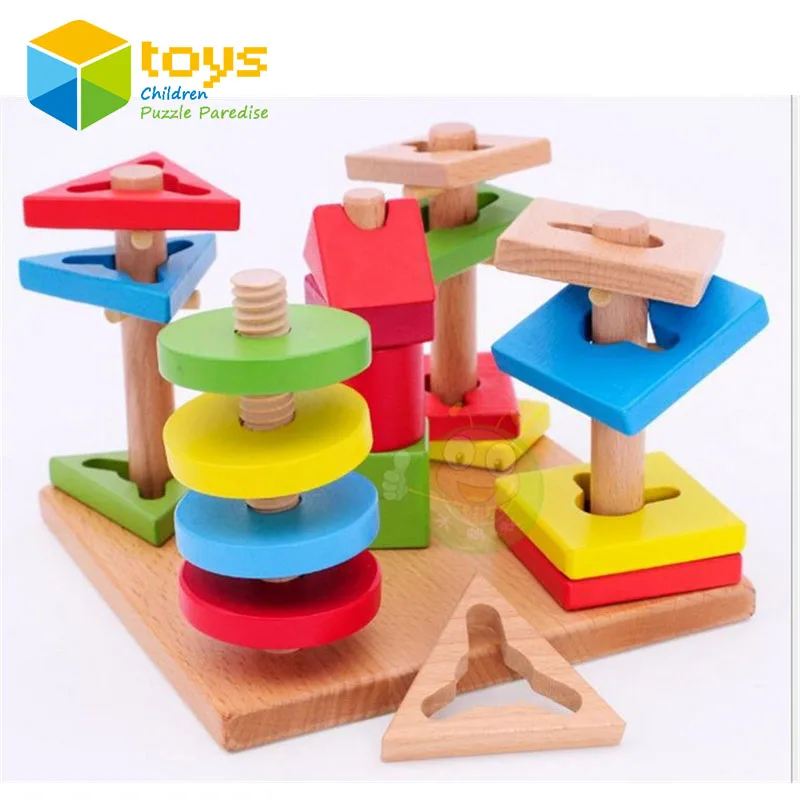 Деревянная многоцветная модель мудрости сделай сам деревянные штабелируемые