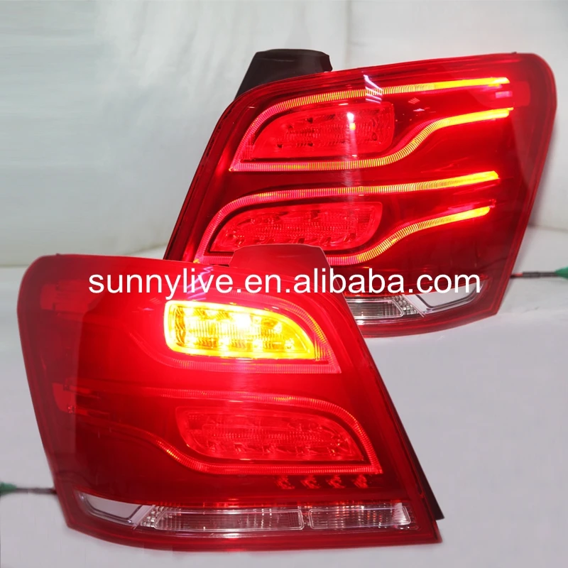 Задние фары для Mercedes Benz W204 GLK200 GLK 260 GLK300 светодиодные задние красного цвета на 2014