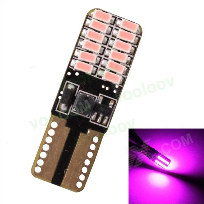 2x настоящий Canbus T10 LED W5W 4014 ширина автомобиля Свет Парковка свет ошибка Бесплатная