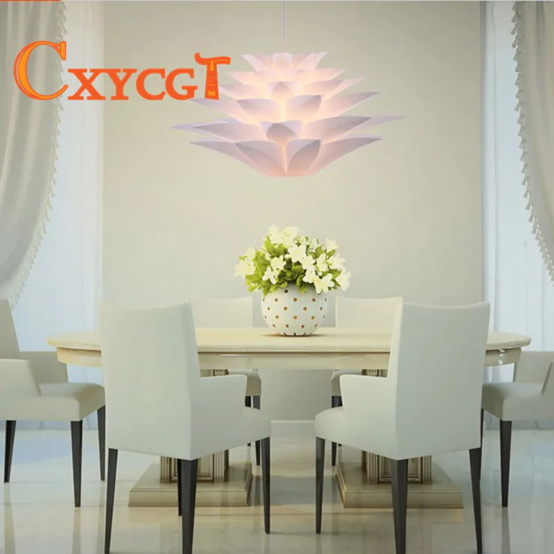 Креативная DIY люстра в форме лотоса PP подвеска Droplight абажур потолочное украшение комнаты головоломки огни современная лампа для украшения дома