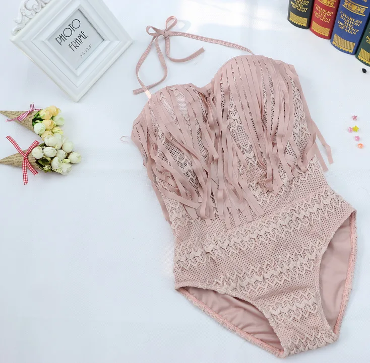 Купальник женский кружевной прозрачный сетчатый комбинезон с цветочной