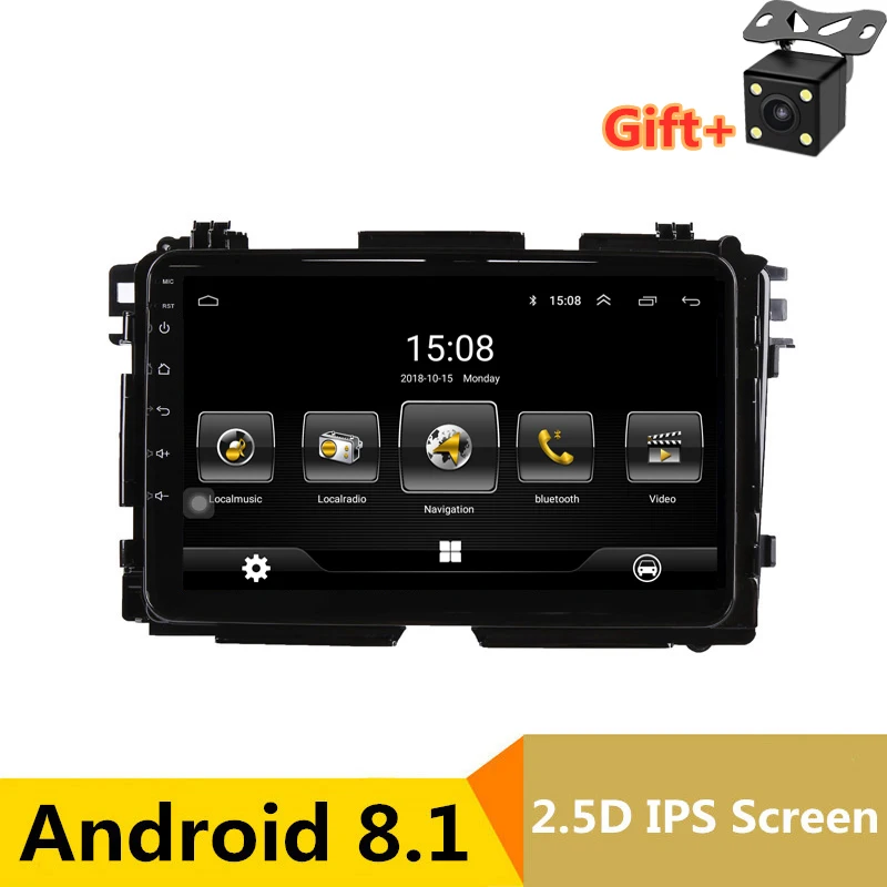 9 "2.5D ips экран Android 8 1 автомобильный DVD gps для Honda HR-V HRV XRV Vezel 2013-2018 Радио Стерео