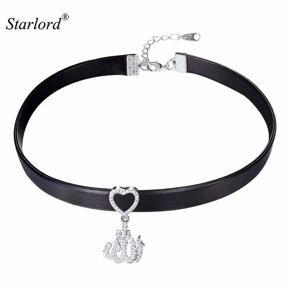Женское колье чокер из искусственной кожи с фианитом|chokers necklaces for women|choker