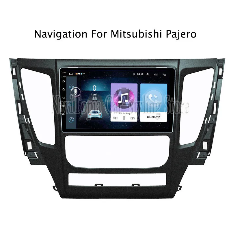 NaviTopia 10 1 дюйм Радио стерео для Mitsubishi Pajero 2015 2018 Android 8 автомобильный DVD мультимедиа