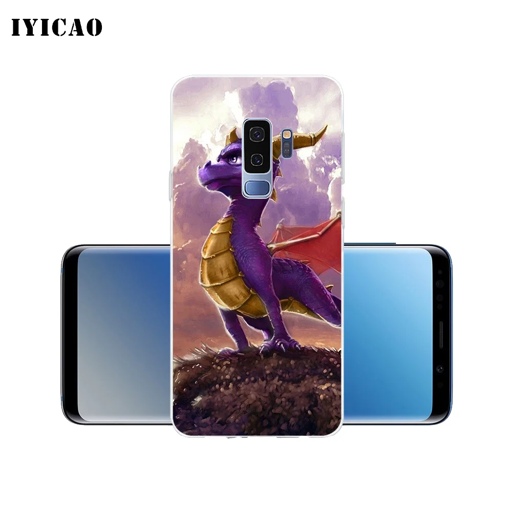 IYICAO Spyro Дракон Мягкий силиконовый чехол для телефона Samsung Galaxy S10e S10 S9 S8 Plus S7 Edge TPU