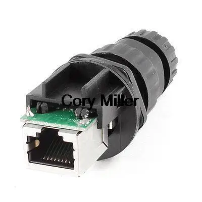 Водонепроницаемый разъем IP67 RJ45 8P8C с креплением на панель|connector waterproof|connector rj45connector
