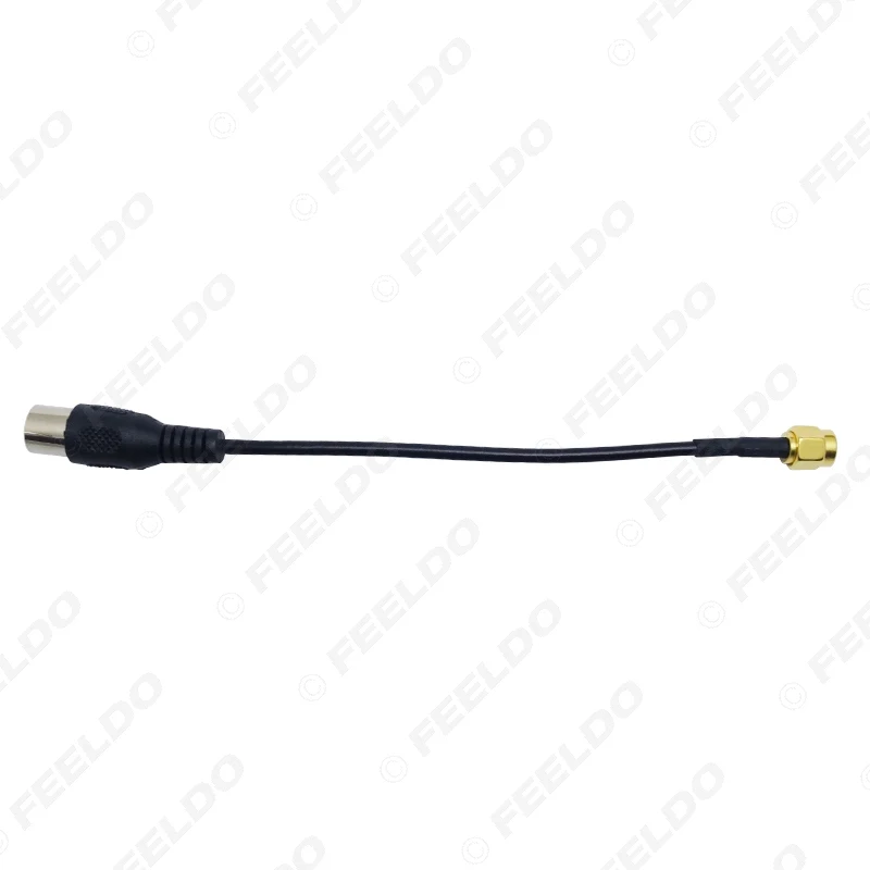 FEELDO 1Pc Auto Connector SMA Male to IEC DVB-T TV PAL Female Plug Adapter RG174 Cable Jumper Pigtail Wire #3918 | Автомобили и