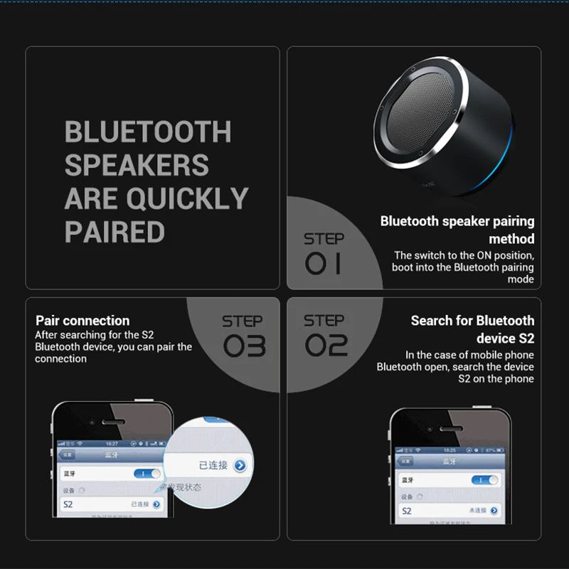 Bonks S2 беспроводной bluetooth динамик металлический мини портативный сабвуфер звук с