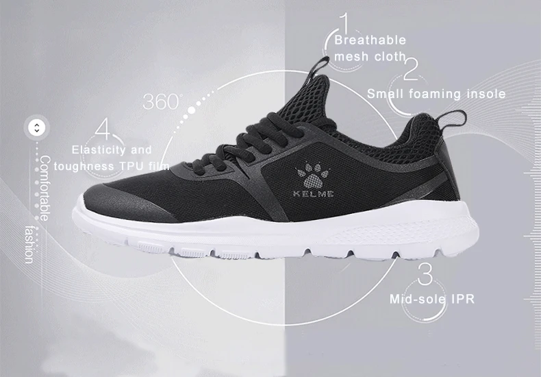 KELME/мужские кроссовки; флайнит; мужские и женские кроссовки; супер светильник; спортивная обувь; дышащая обувь; обувь для бега и прогулок; 6871101