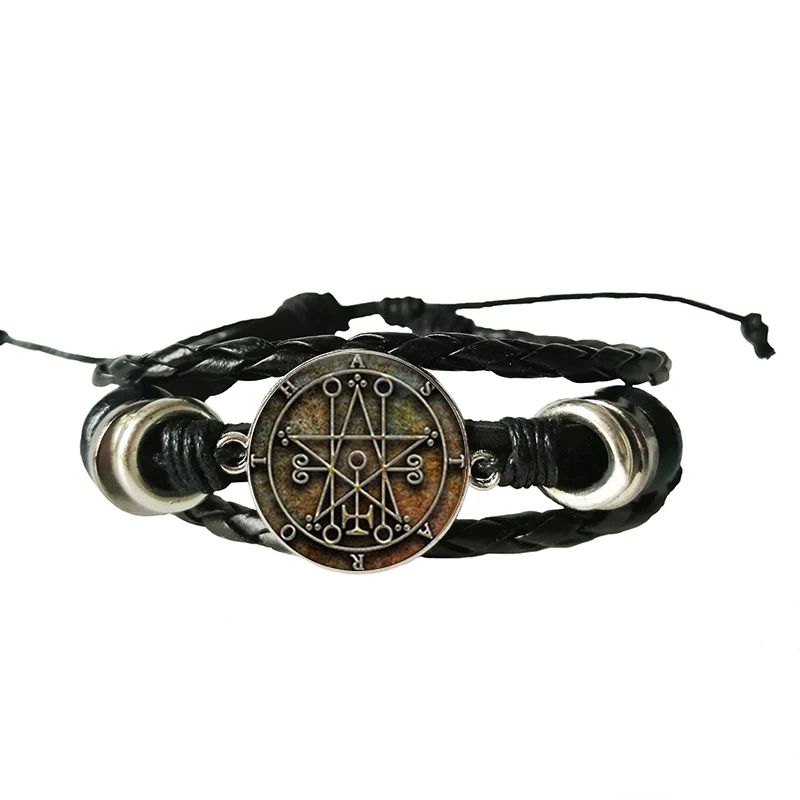 Винтажный браслет в античном стиле со знаком зодиака ведьмахство стеклянный