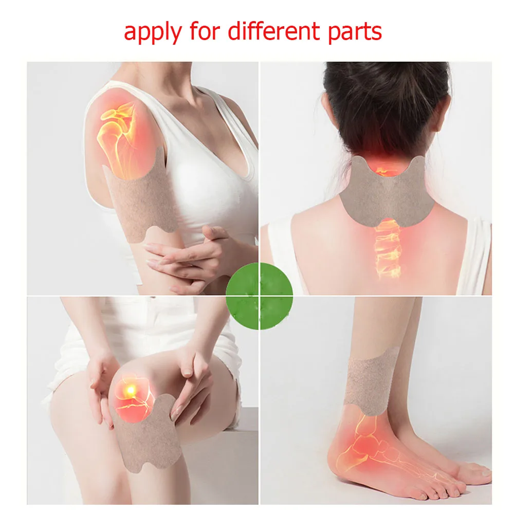 

12pcs Wormwood Knee Medical Plaster Extract Knee Joint Ache Pain Relieving Sticker Knee Rheumatoid Arthritis Joints Patch C1604