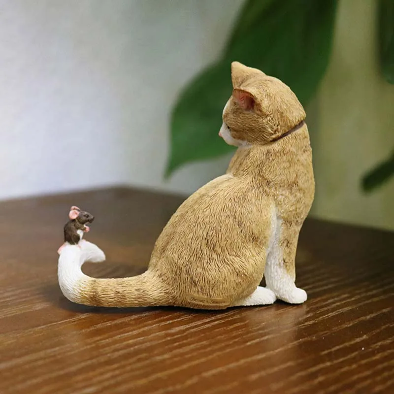 Mnotht 1/6 китайская пасторальная модель кошки желтая Тигр пятнистый питомец мини