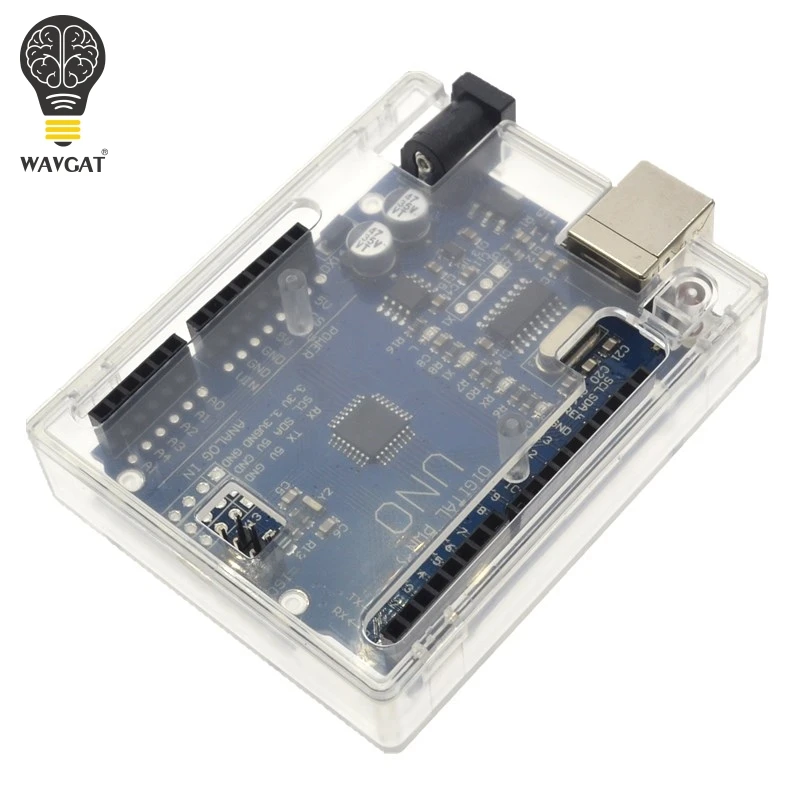Прозрачный чехол WAVGAT для Arduino UNO R3 MEGA328P (не включает R3). | Электронные компоненты и