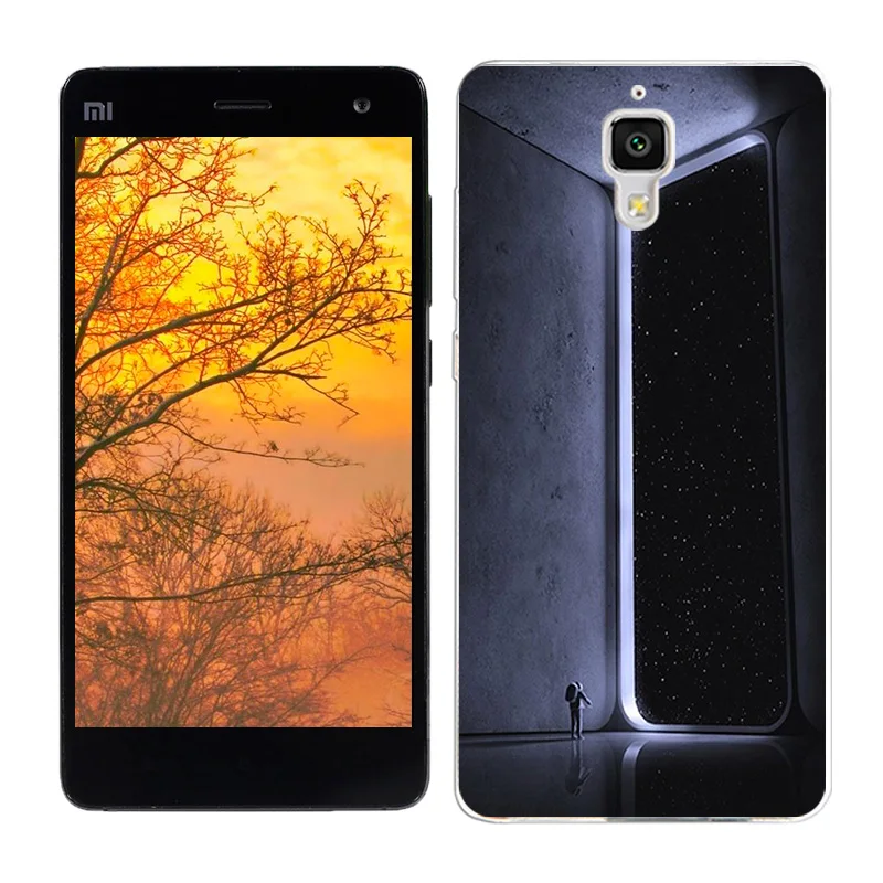 Мягкий силиконовый чехол для Xiaomi mi 4, чехол s, чехол для Xiaomi mi 4, чехол с пейзажем, ТПУ, чехол для телефона Xiao mi M4