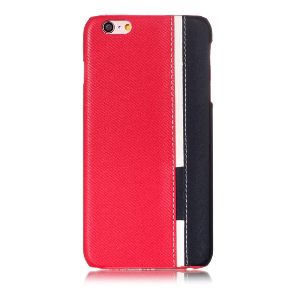 Mix-Colors Hard Plastic Back Cover for Apple iPhone 6 Plus / 6S Phone Case w/ Mix-colors PU Leather Protective Shell | Мобильные
