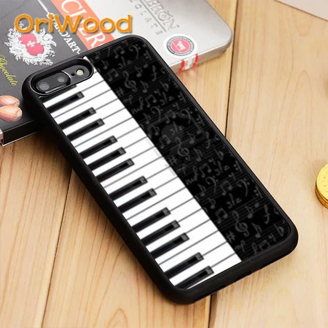 Модный чехол OriWood с клавиатурой пианино для iPhone 5 6s 7 8 plus X XR XS 11 12 pro max Samsung Galaxy S7 S8 S9