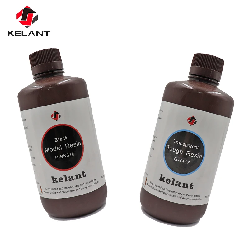 kelant 405nm uv resin for s400 d100 photon 3d printer printing material lcd uv normal 1l liquid bottle gadget sla printers parts free global shipping